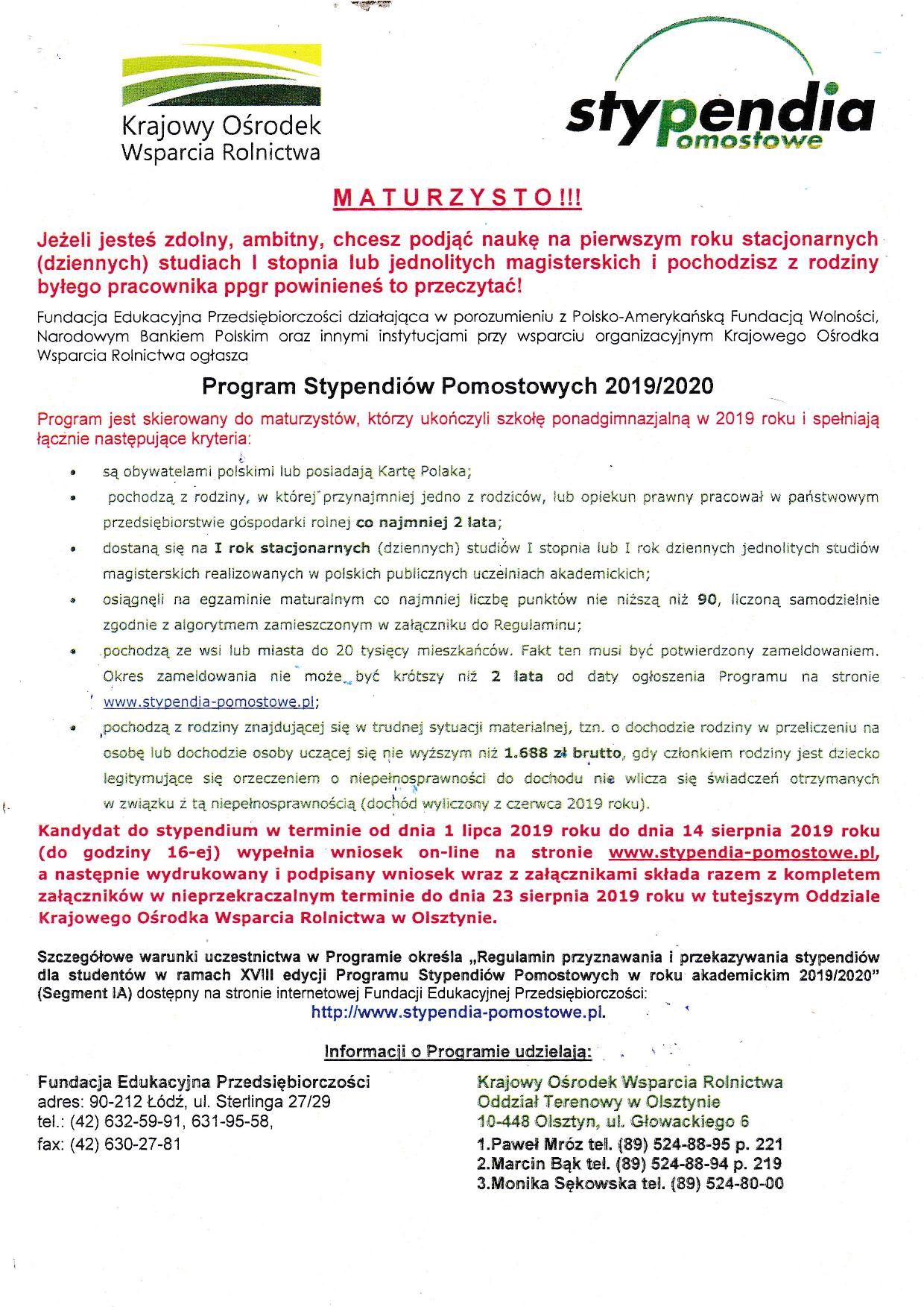 Stypendium studia