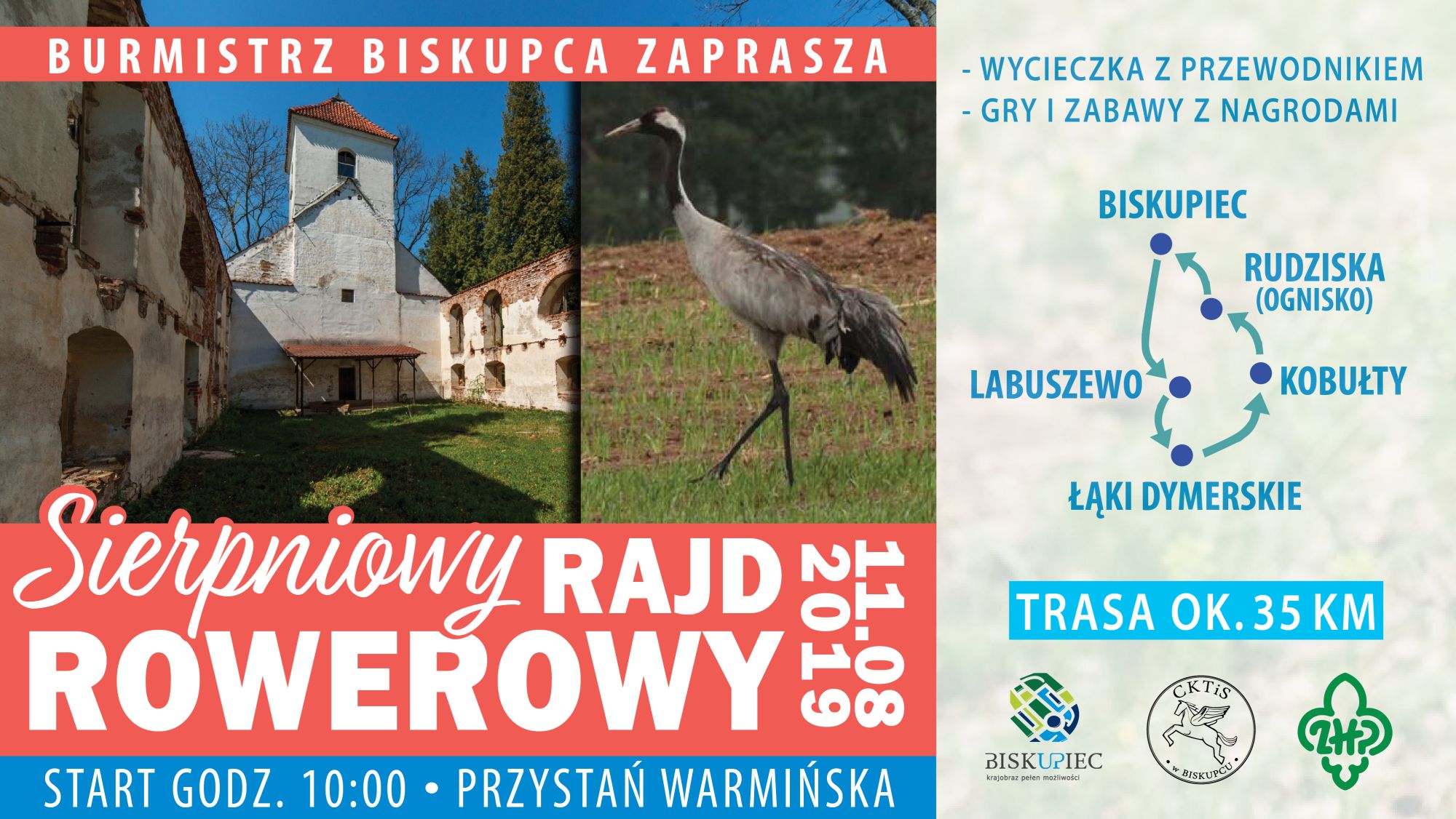 rower sierpień slajder