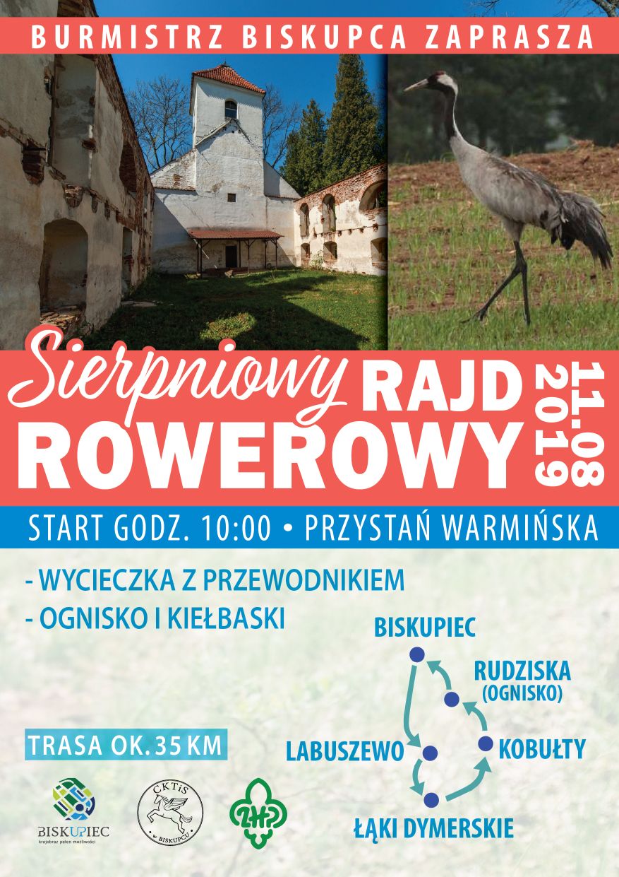 sierpien rowerowy plakat