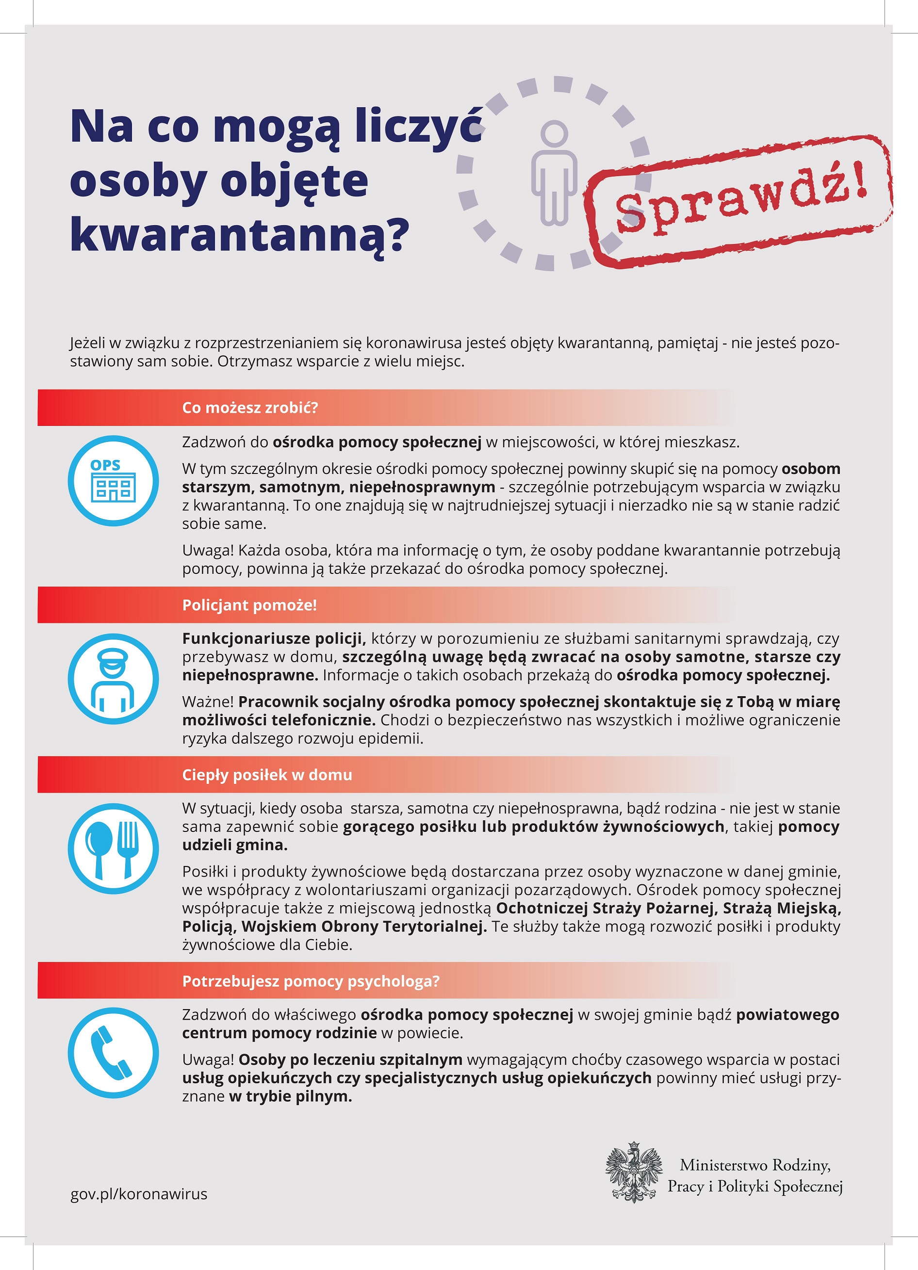 pomoc w kwarantannie