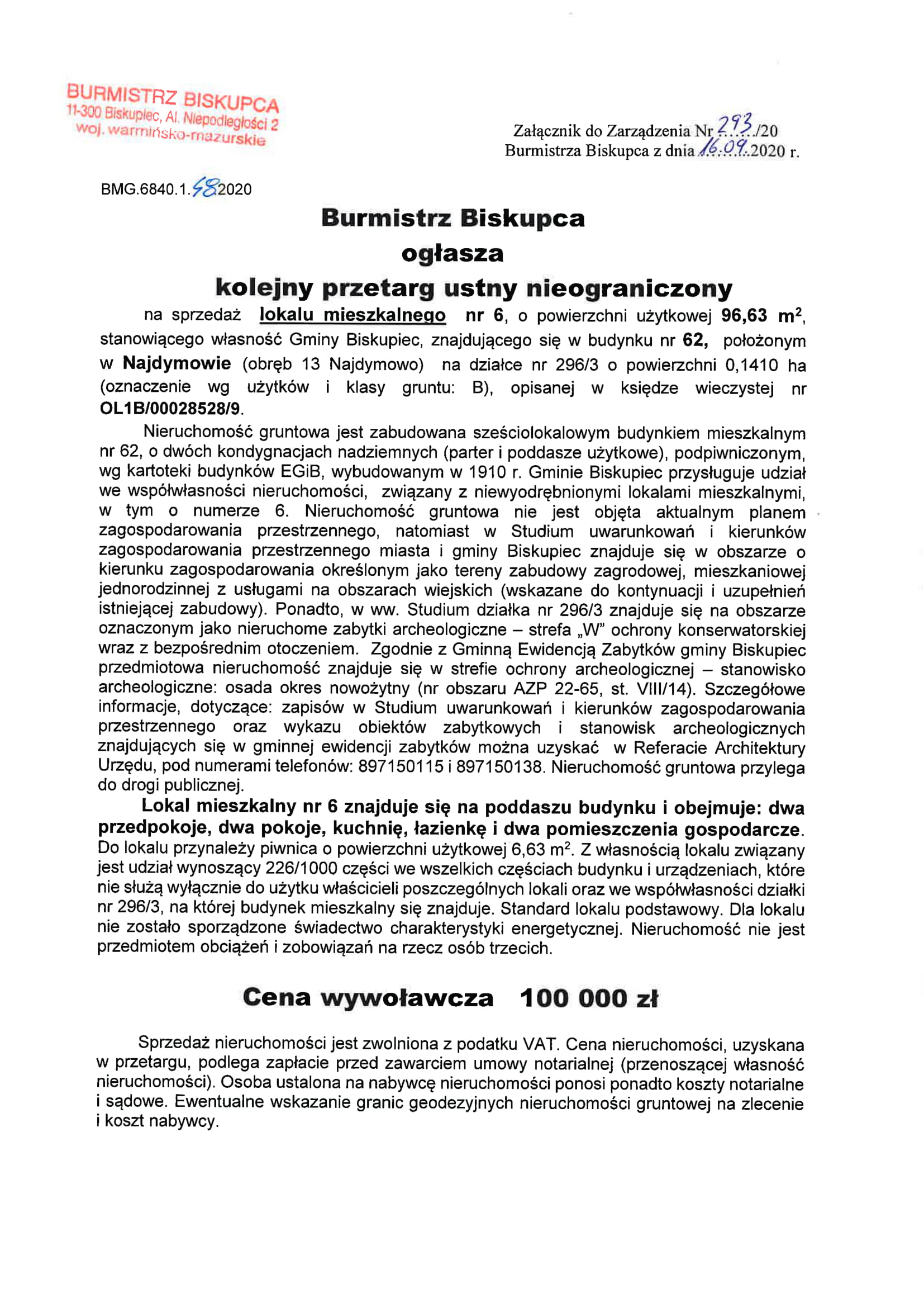 lokal mieszkalny w najdymowie 1