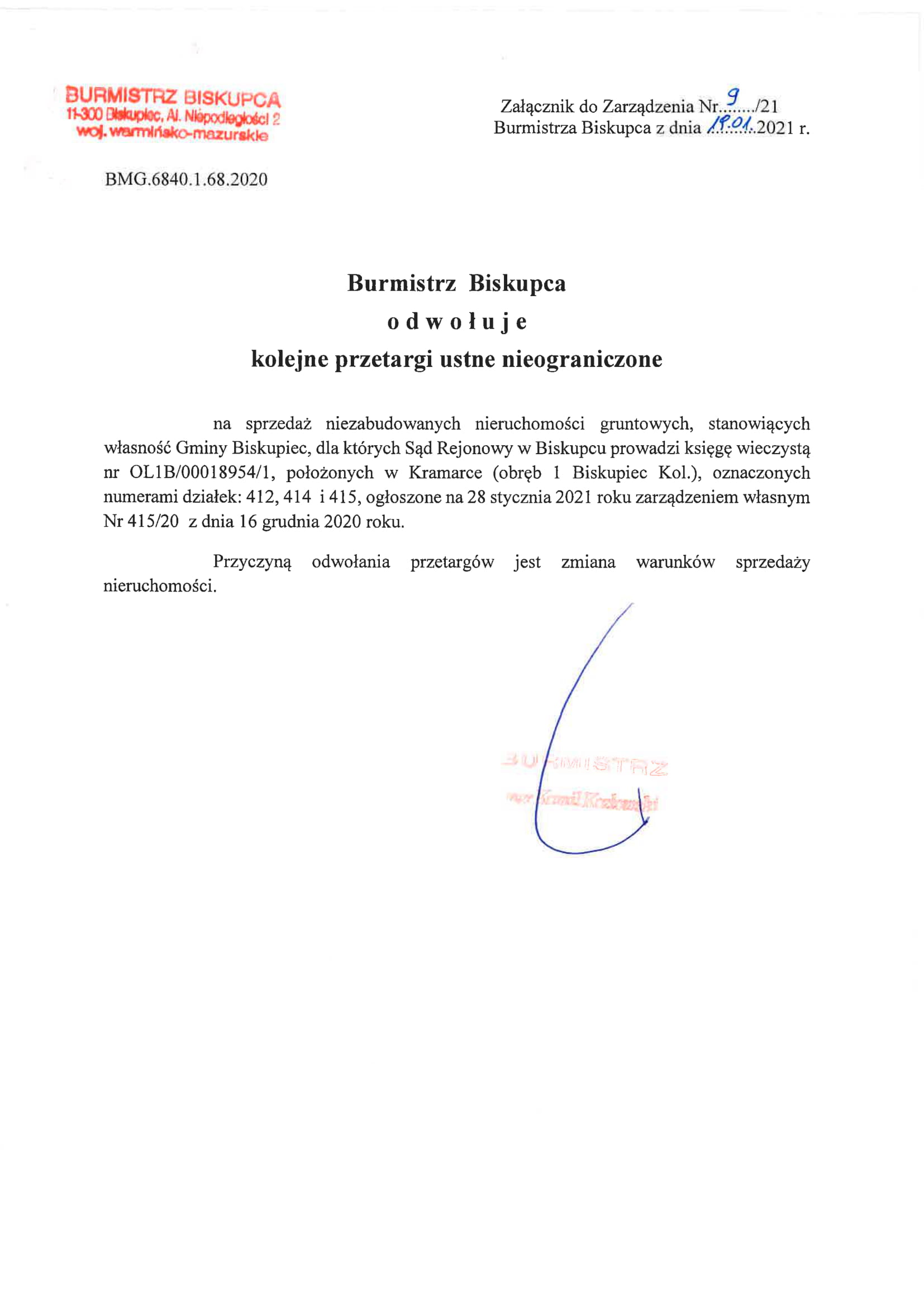 odwołanie przetargu 1