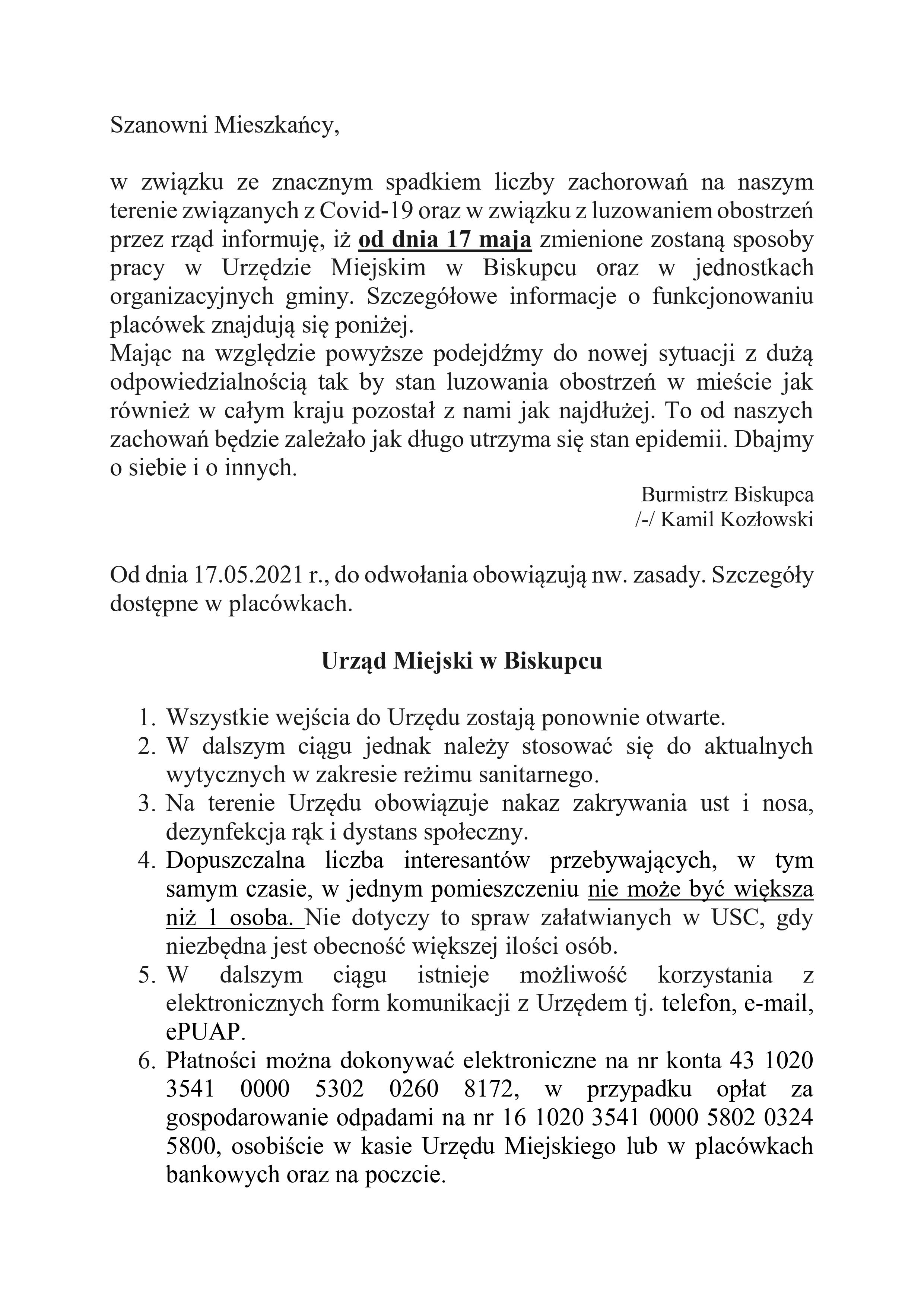 urząd otwarty od 17 2